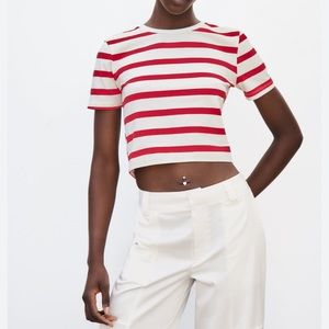 Zara cropped tee